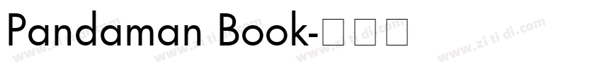 Pandaman Book字体转换